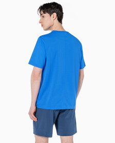 Buy 남성 레귤러 핏 에센셜 스트레치 기능성 반팔 티셔츠 in color PALACE BLUE