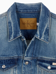 Buy 남성 90's 오로라 블루 데님 자켓 in color BLUE