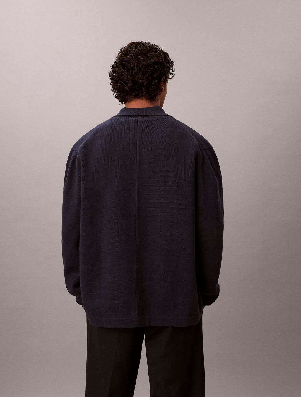 Buy 버튼 프론트 폴로 자켓 in color DARK SAPPHIRE