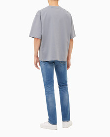 Buy 남성 오버사이즈 우븐 포켓 반팔 스웻셔츠 in color OVERCAST GREY