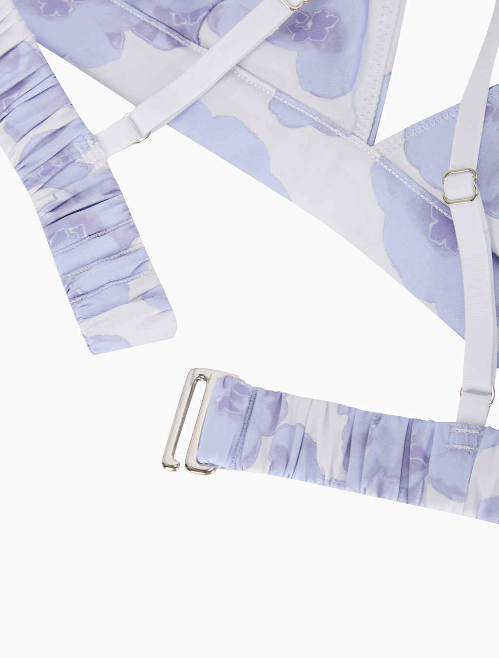 Buy 여성 새틴 AF 트라이앵글 in color Blue Print