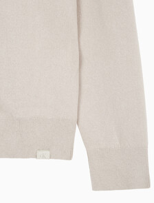 Buy 남성 릴렉스핏 스트라이프 집업 니트 가디건 in color BEIGE