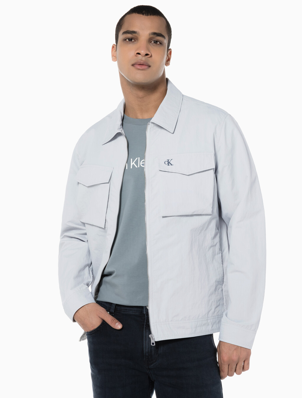 Buy 남성 패스트 트랙 셔츠 재킷 in color GHOST GREY