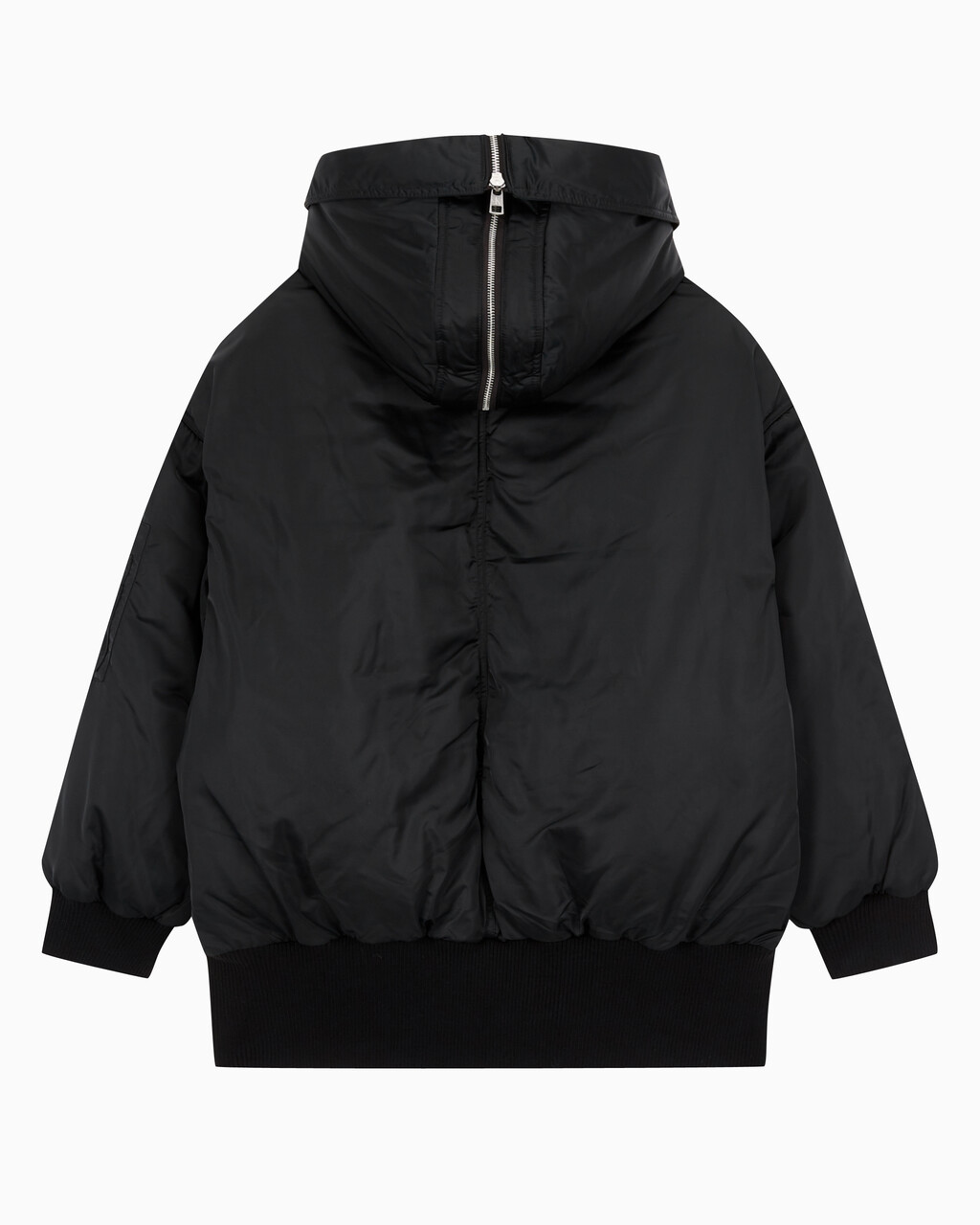Buy 여성 아카이브 오버사이즈 후디 보머 패딩 in color CK BLACK