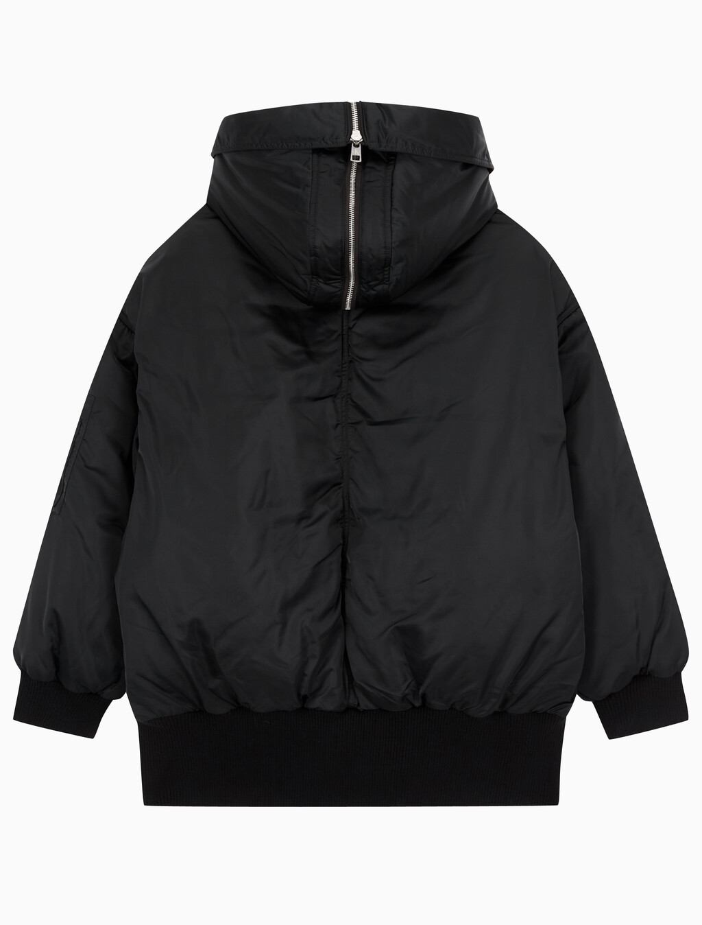 Buy 여성 아카이브 오버사이즈 후디 보머 패딩 in color CK BLACK