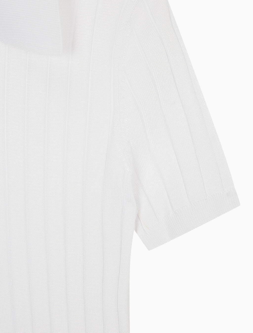 Buy 여성 실키 크롭 베이비 폴로 셔츠 in color BRILLIANT WHITE
