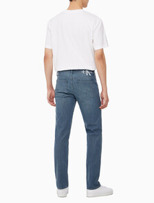 Buy 남성 바디핏 블루그레이 37.5 기능성 데님 in color GREY STEPPED RELEASE HEM