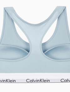 Buy 여성 아이콘 코튼 모달 AF 레이서백 브라렛 in color STERLING BLUE