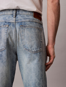 Buy 90S 스트레이트 진 in color Light Blue