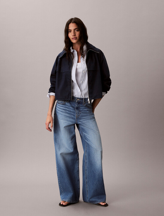 여성 데님 나일론 자켓