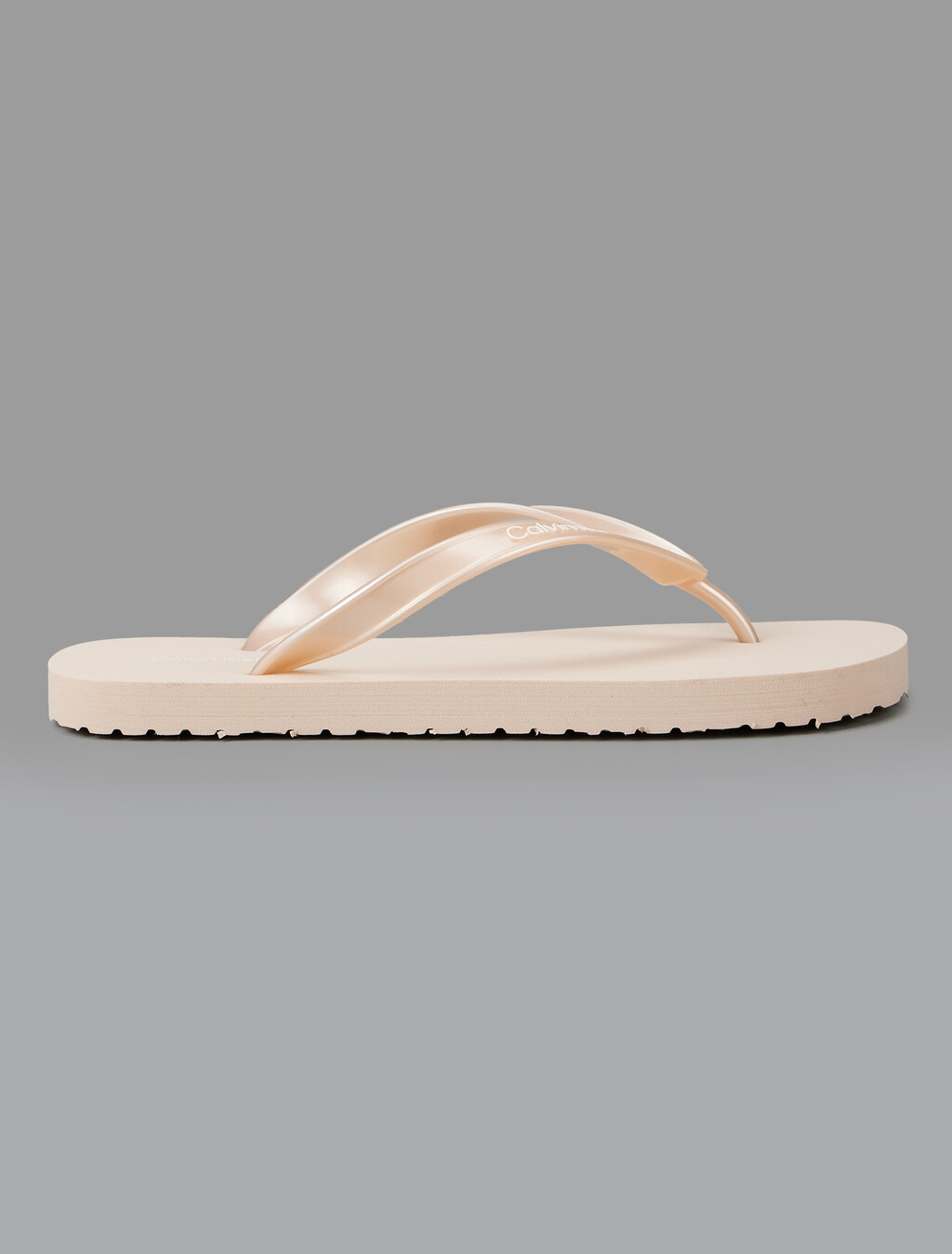 Buy 여성 에르와 TPU 메탈릭 플립플랍 in color PINK BEIGE