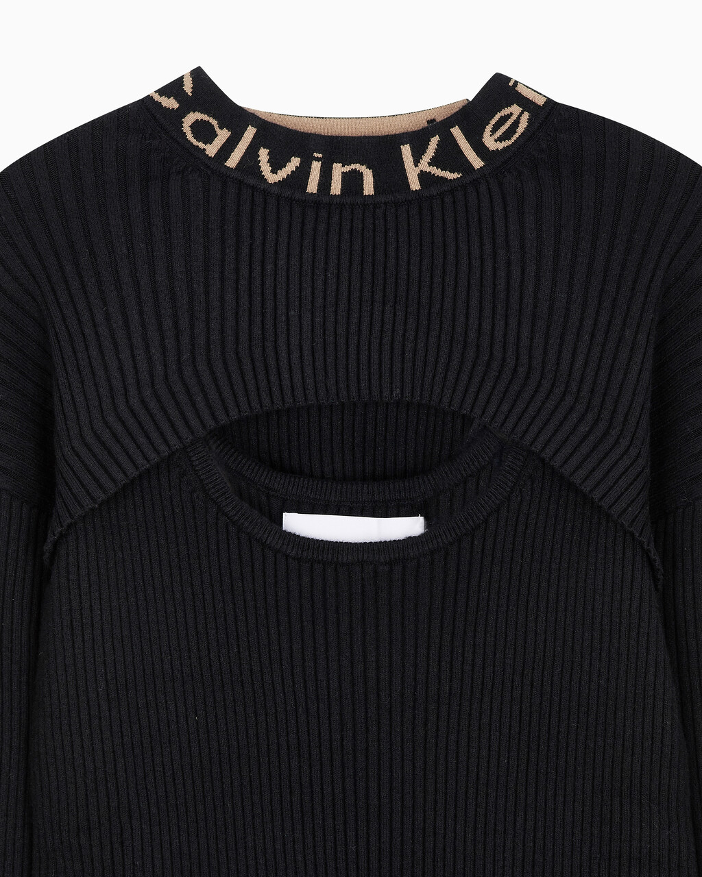 Buy 여성 롱 슬리브 2 in 1 스웨터 원피스 in color CK BLACK