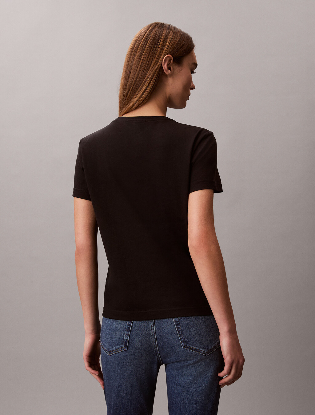 Buy 여성 모노그램 크루넥 티 in color BLACK