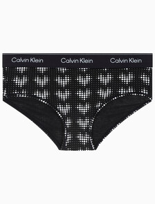 Buy 여성 아이콘 코튼 모달 AF 힙스터 in color BLACK PRINT