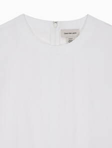 Buy 여성 캐주얼 오프 바디 셔츠 드레스 in color BRILLIANT WHITE