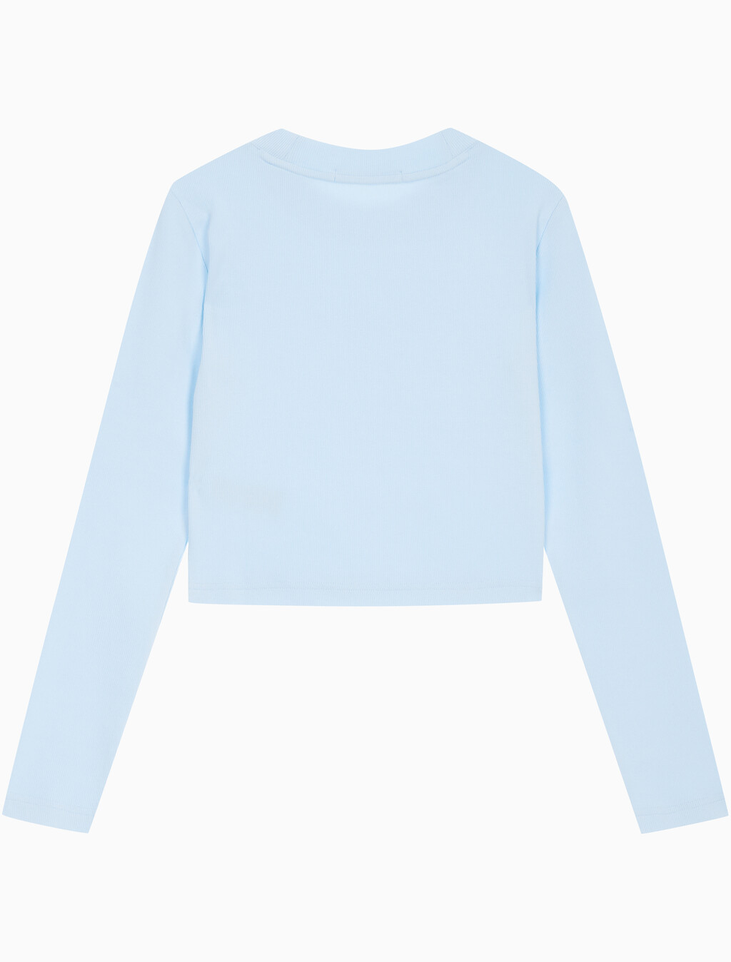 Buy 여성 롱슬리브 모노그램 베이비 티 in color KEEPSAKE BLUE