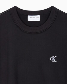 Buy 남성 레귤러핏 테리코튼 그래픽 반팔 스웨트셔츠 in color CK BLACK