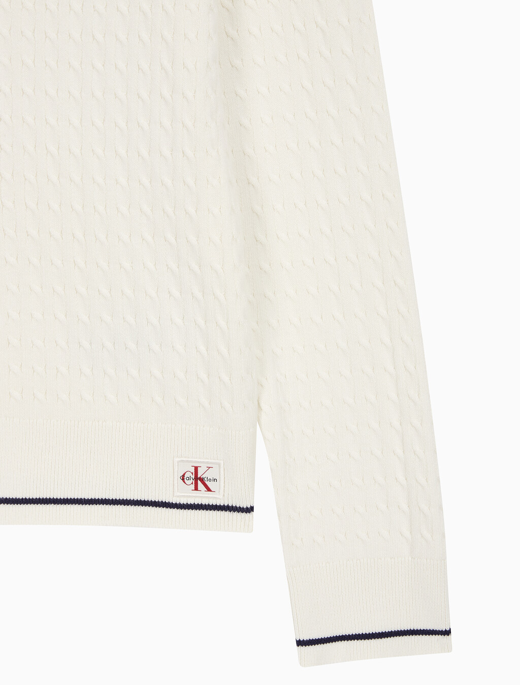 Buy 여성 우븐라벨 케이블 가디건 in color TOFU