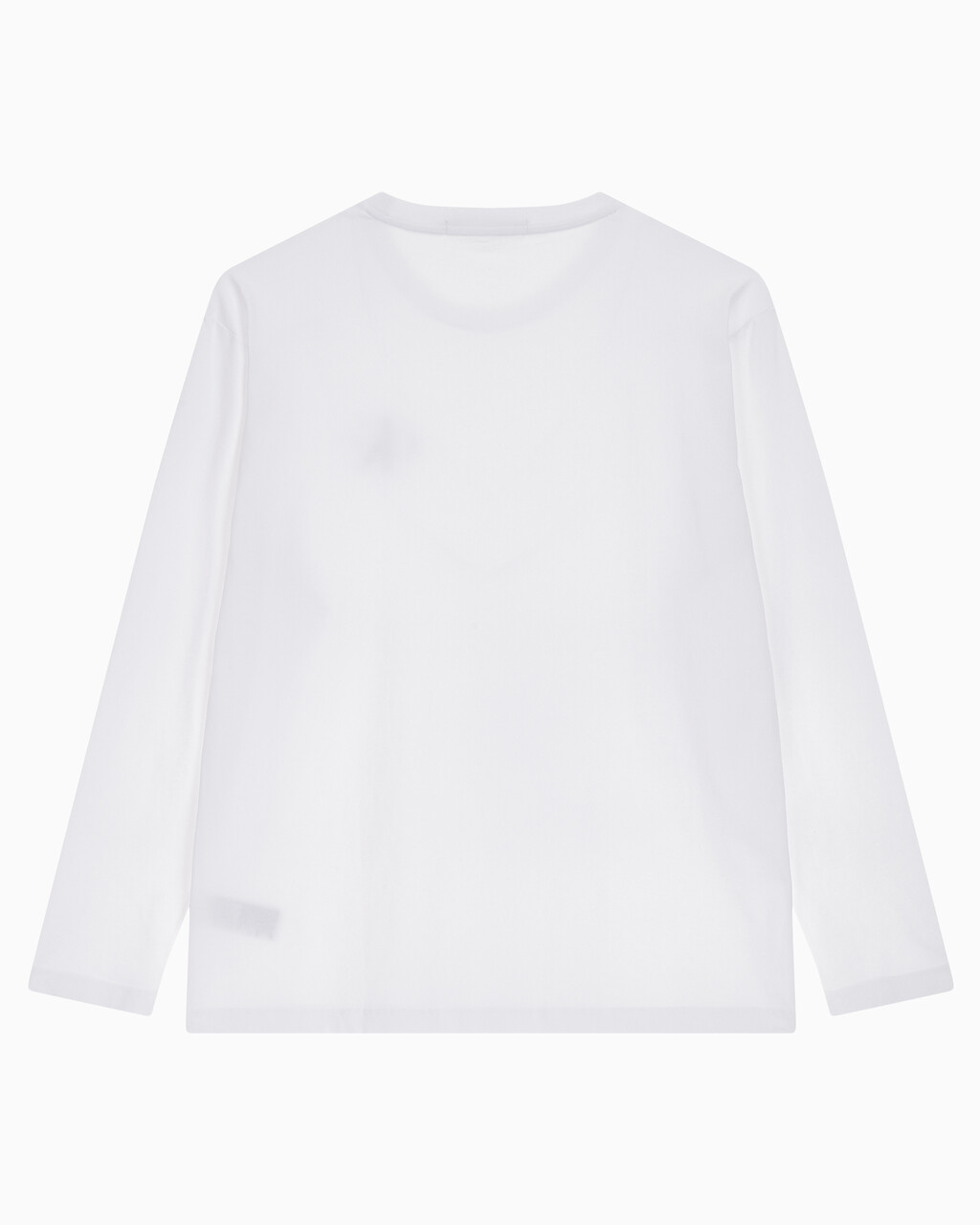 Buy 남녀공용  베이직 로고 긴팔 티셔츠 in color BRIGHT WHITE
