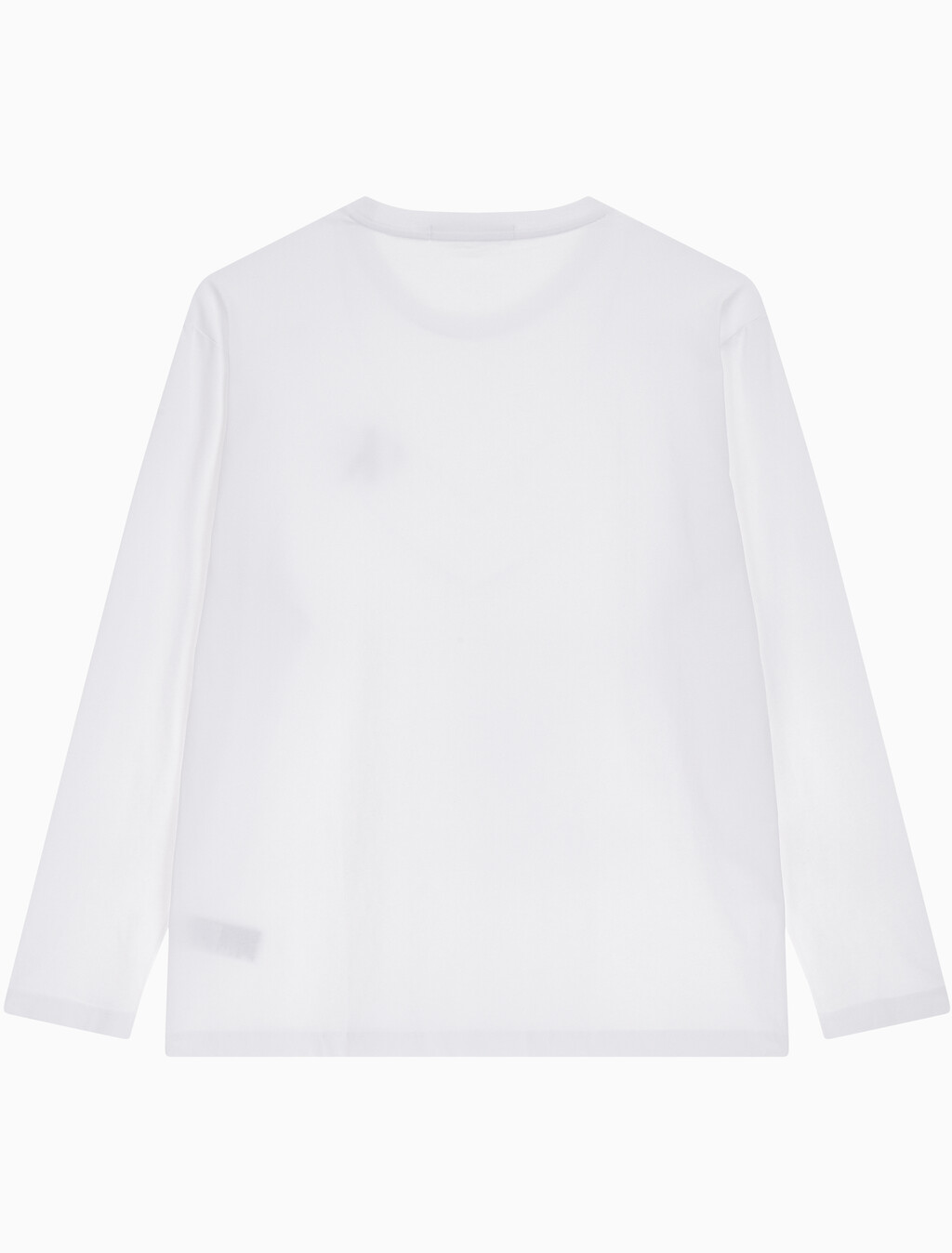 Buy 남녀공용  베이직 로고 긴팔 티셔츠 in color BRIGHT WHITE