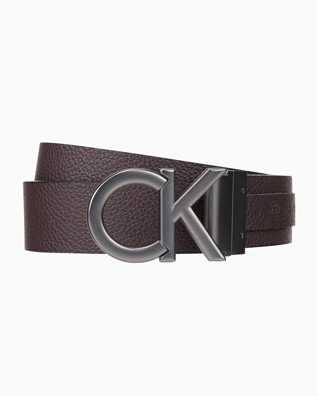 Buy 남성 CK 버클 양면 벨트 35MM in color BLK AOP/BITTER