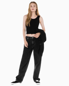 Buy 여성 투인원 패션 가디건 in color CK BLACK