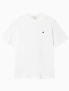 Buy 남성 이지핏 아카이브 로고 반팔 티셔츠 in color BRIGHT WHITE