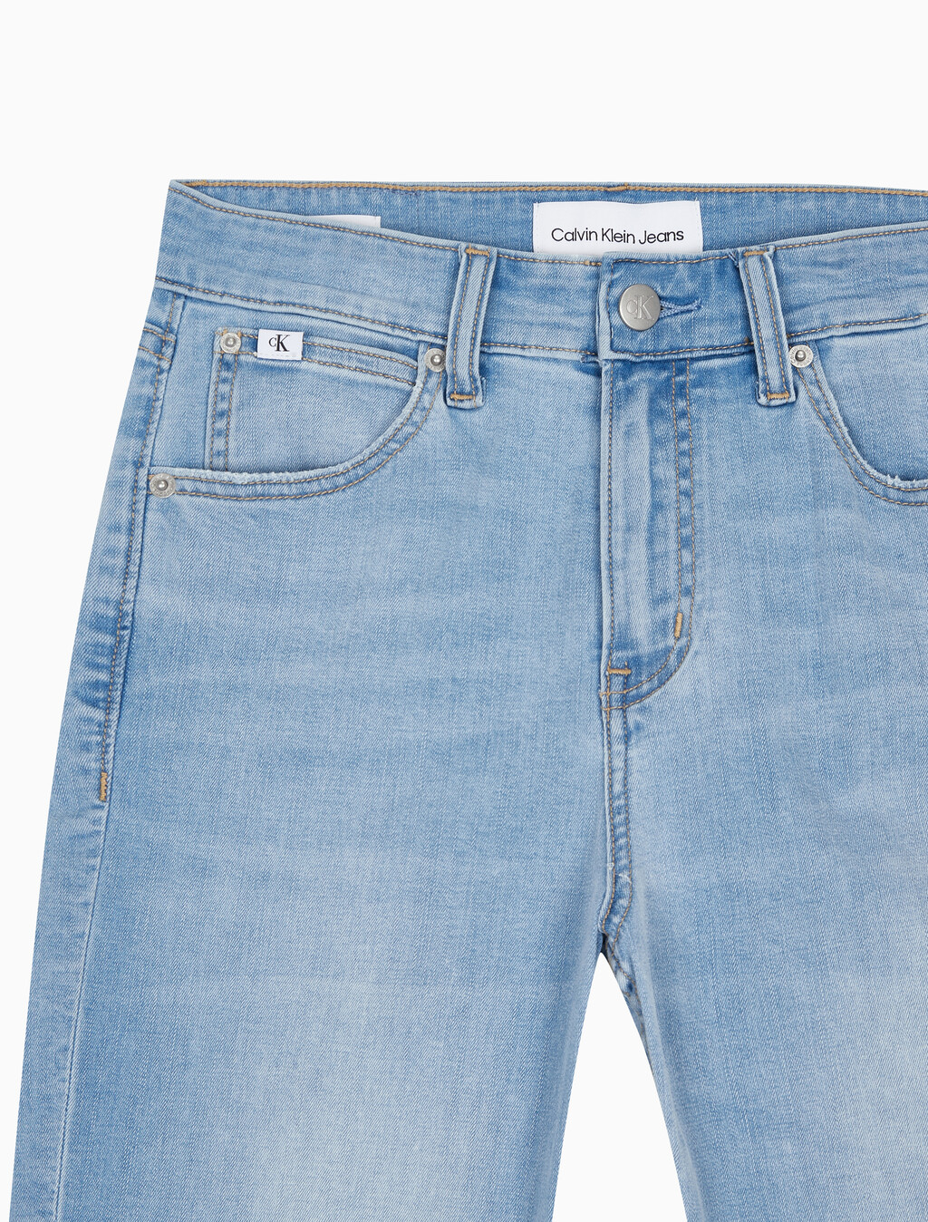 Buy 여성 하이라이즈 플레어핏 라이트블루 37.5 기능성 데님 in color CHALKY BLUE