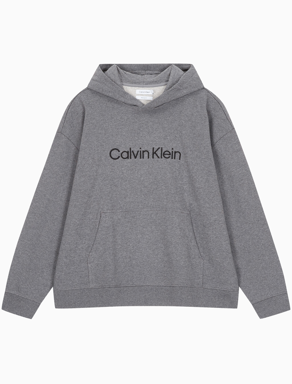 Buy 남성 릴렉스핏 스탠다드 로고 후드 티셔츠 in color MEDIUM GREY HEATHER
