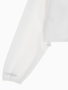 Buy 여성 릴랙스핏 쉐르파 크롭 풀오버 in color WHITE