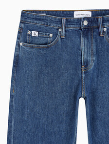 Buy 남성 90's 스트레이트핏 미드블루 데님 in color MID BLUE BACK EMBRO
