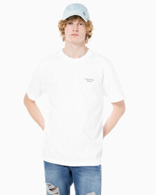Buy 남성 1978 백 커브드 로고 반팔 티셔츠 in color BRIGHT WHITE