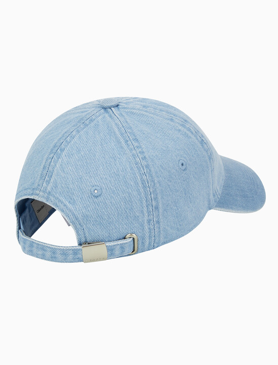 남녀공용 CKJ 모노그램 데님 엠브로이더리 볼캡