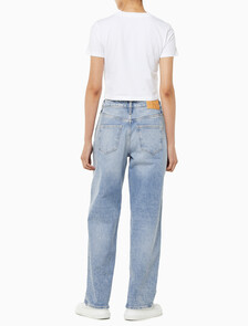Buy 여성 90's 스트레이트핏 라이트블루 데님 in color CHALKY BLUE