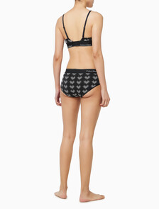 Buy 여성 아이콘 코튼 모달 트라이앵글 in color BLACK PRINT