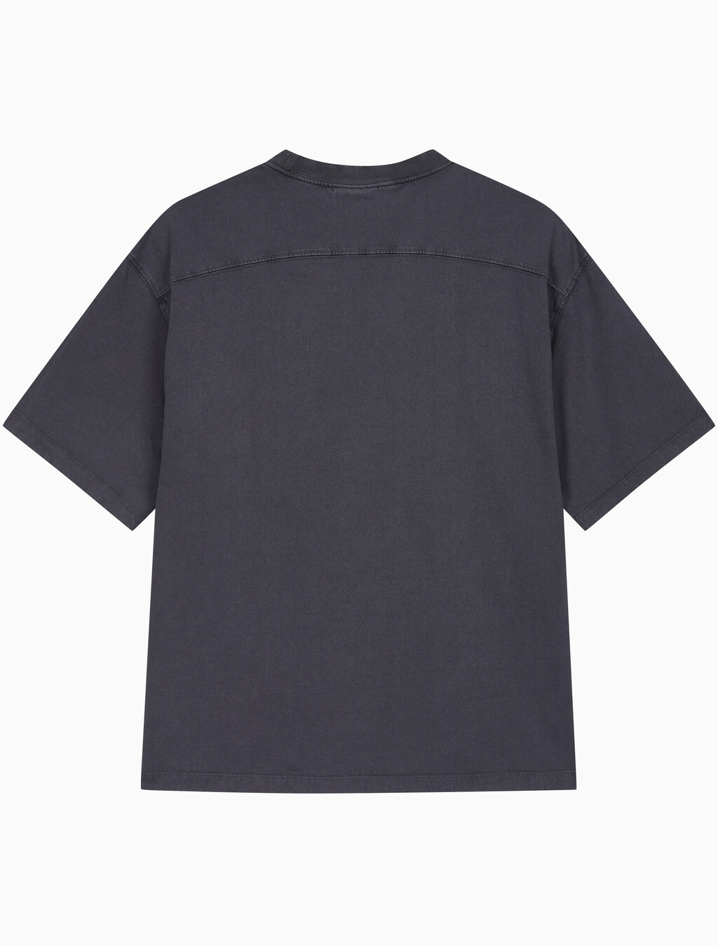 Buy 남성 릴렉스핏 저지 워시 반팔 티셔츠 in color CHARCOAL