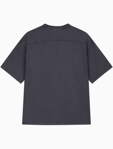 Buy 남성 릴렉스핏 저지 워시 반팔 티셔츠 in color CHARCOAL