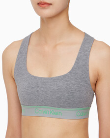 Buy 여성 에슬레틱 코튼 AF 라이틀리 라인드 브라렛 in color MEDIUM GREY HEATHER