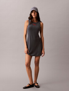 Buy 여성 타올 로고 미니드레스 in color DARK GREY