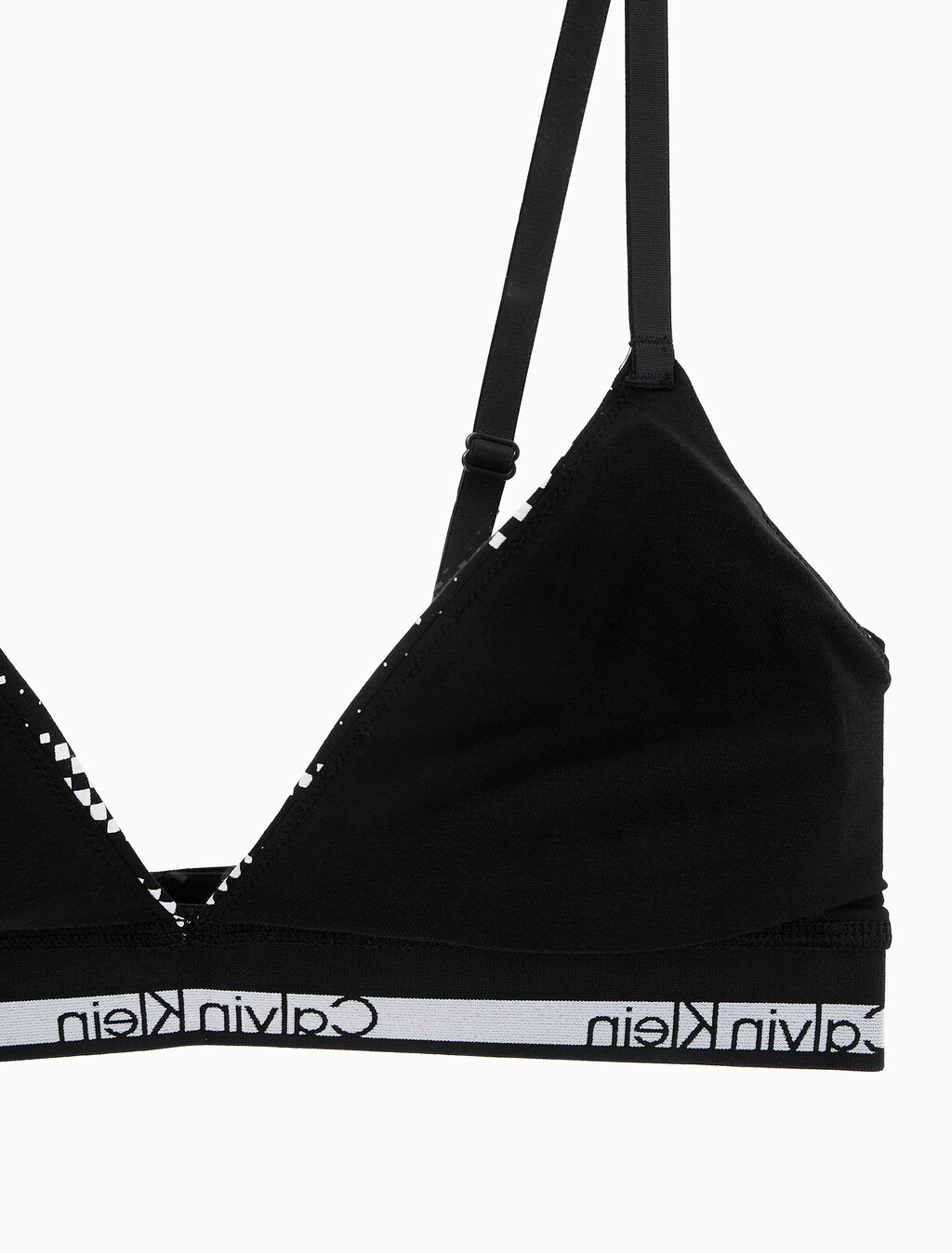 Buy 여성 아이콘 코튼 모달 트라이앵글 in color BLACK PRINT