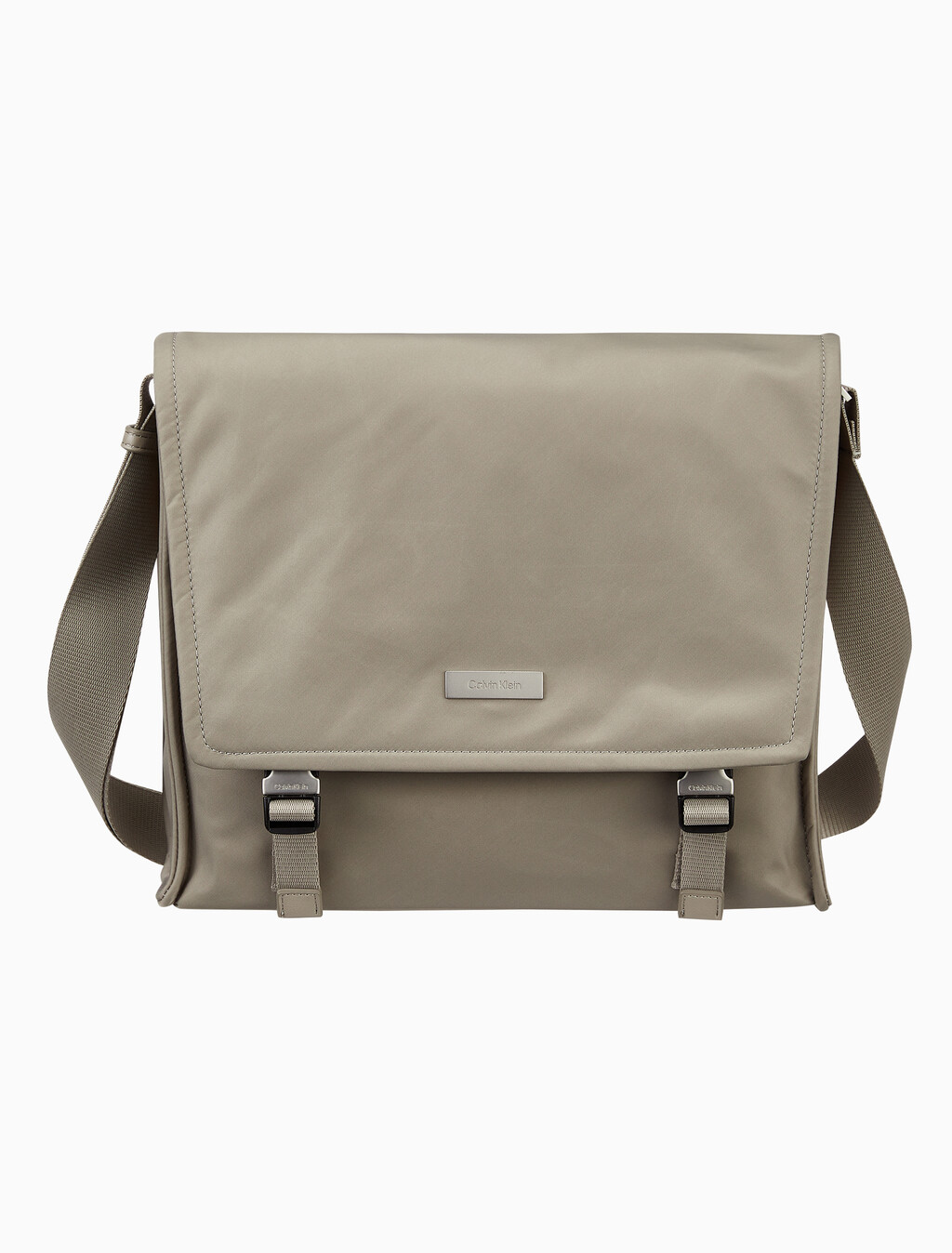 Buy 남성 슬릭 나일론 메신저 라지 in color Desert Taupe