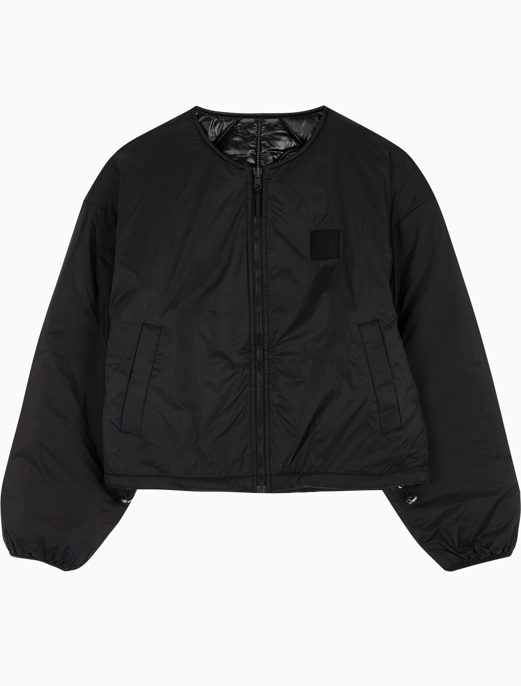 Buy 여성 로고 퀼티드 패딩 자켓 in color BLACK