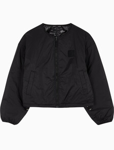Buy 여성 로고 퀼티드 패딩 자켓 in color BLACK