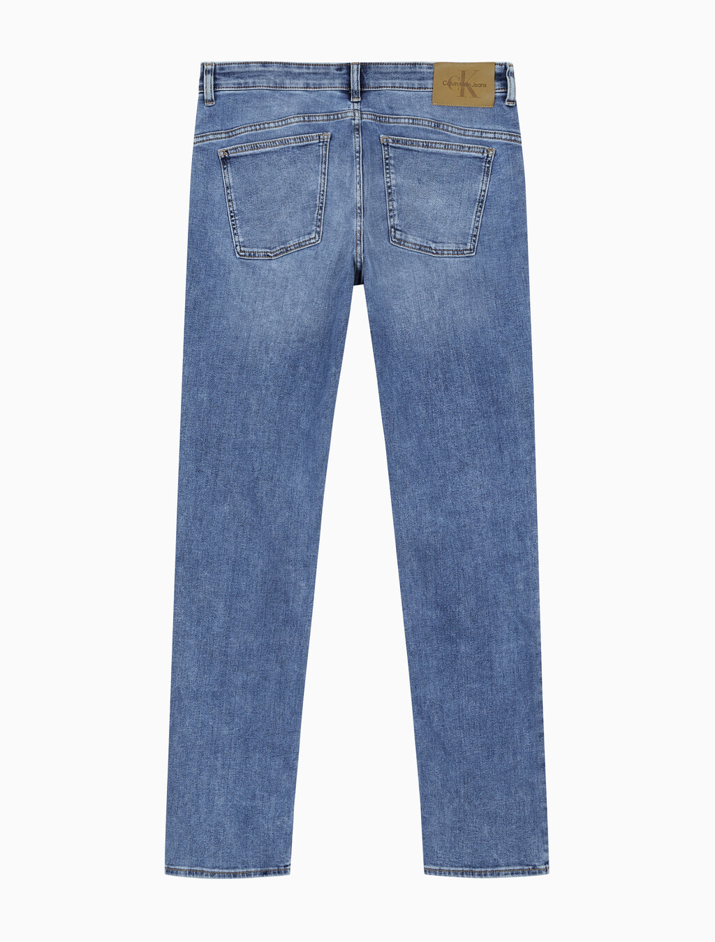 Buy 남성 바디핏 미드블루 이탈리안 데님 in color MID BLUE BACK EMBRO