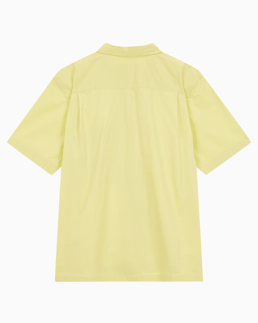 Buy 남성 포플린 집업 반팔셔츠 in color YELLOW SAND