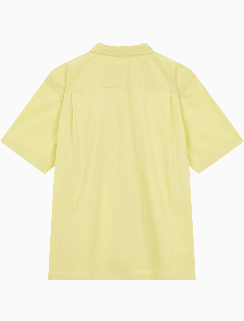 Buy 남성 포플린 집업 반팔셔츠 in color YELLOW SAND