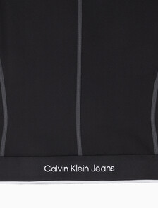 Buy 여성 밴드로고 하이넥 반팔 티셔츠 in color CK BLACK