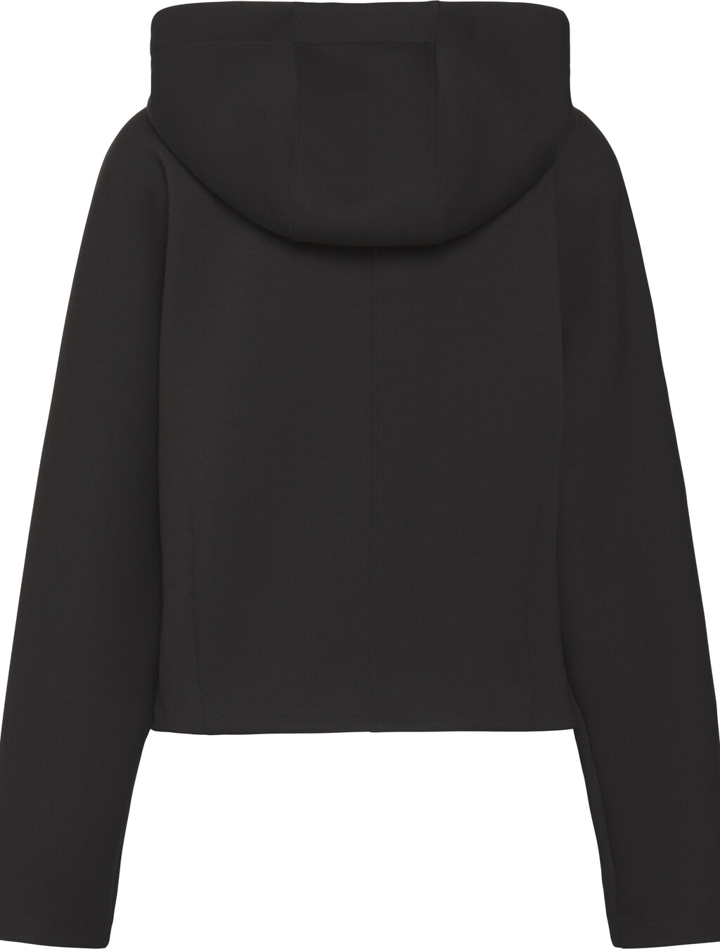 Buy 여성 숏 후디드 스쿠바 자켓 in color BLACK