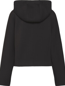 Buy 여성 숏 후디드 스쿠바 자켓 in color BLACK