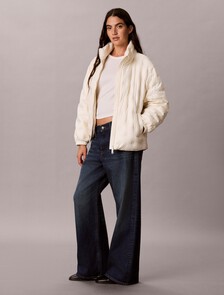 Buy 여성 AOP 자수 라이트 다운 자켓 in color DESERT SAND DUN